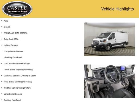 Used 2020 Ford Transit 250 Low Roof AWD w/ Upfitter Package image 3