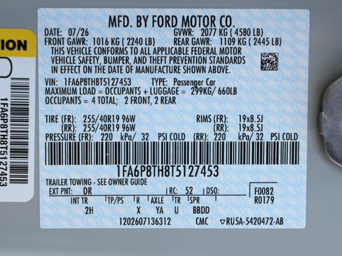 New 2026 Ford Mustang Coupe w/ Mustang Nite Pony Package RWD image 11