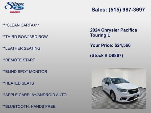 Used 2024 Chrysler Pacifica Touring-L image 15
