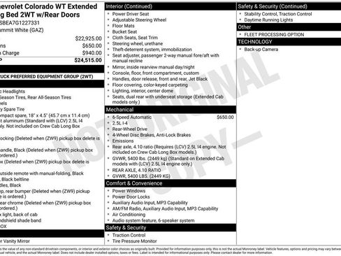 Used 2016 Chevrolet Colorado W/T RWD image 6