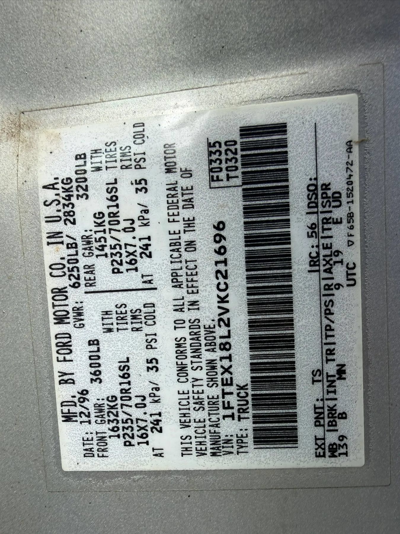Used 1997 Ford F150 4x4 SuperCab image 16