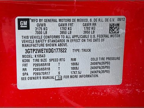 Used 2013 GMC Sierra 1500 SLT w/ SLT Convenience Package AWD/4WD image 12