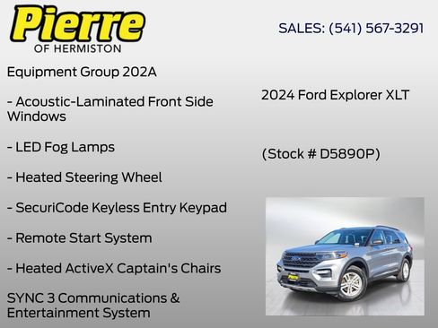 Used 2024 Ford Explorer XLT w/ Equipment Group 202A AWD/4WD image 6