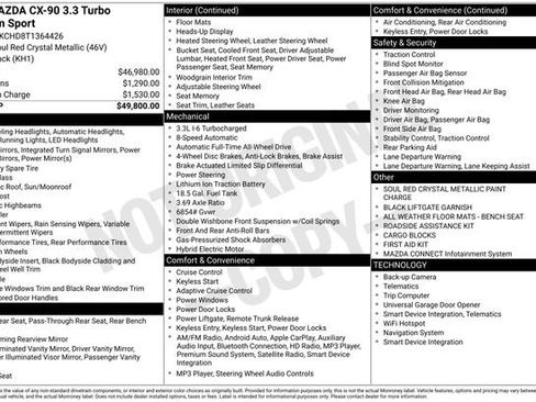 New 2026 MAZDA CX-90 3.3 Turbo w/ Premium Sport Pkg image 27