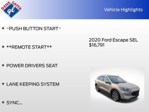 Certified 2020 Ford Escape SEL AWD/4WD image 33
