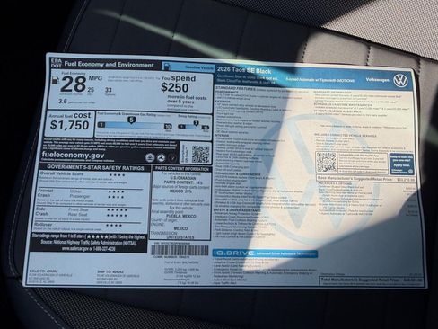 New 2026 Volkswagen Taos SE AWD/4WD image 34