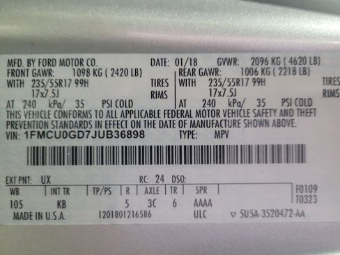 Used 2018 Ford Escape SE w/ SE Sync 3 Package image 33