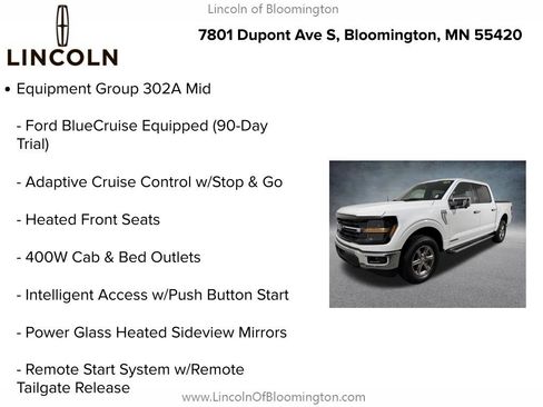 Used 2024 Ford F150 XLT w/ Equipment Group 302A MID AWD/4WD image 5
