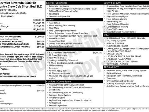 New 2026 Chevrolet Silverado 2500 High Country w/ Technology Package image 29