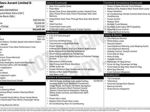 Used 2019 Subaru Ascent Limited image 2