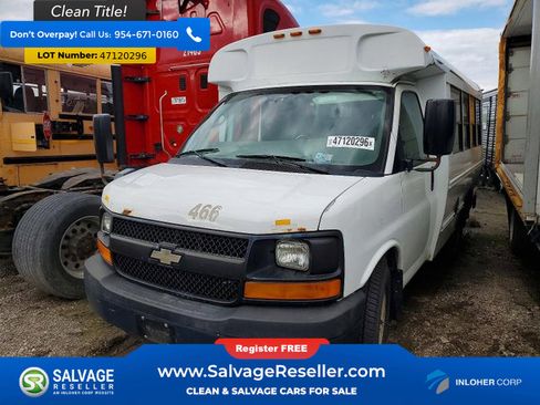 Used 2012 Chevrolet Express 3500 w/ School Bus Package RWD image 3