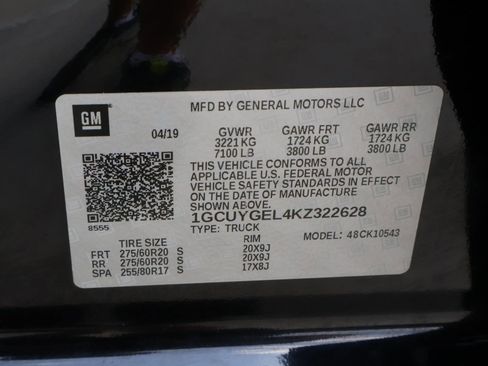 Used 2019 Chevrolet Silverado 1500 LTZ w/ LTZ Plus Package AWD/4WD image 26