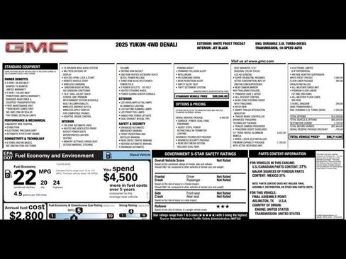 Used 2025 GMC Yukon Denali w/ Denali Reserve Package AWD/4WD image 3