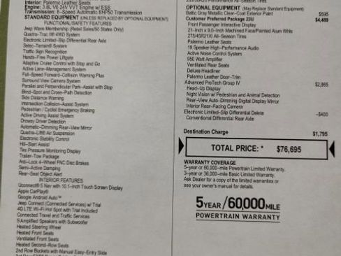 Used 2024 Jeep Grand Cherokee L Summit image 46