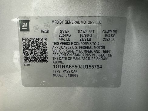 Used 2018 Chevrolet Volt LT w/ LT Driver Confidence Package image 29