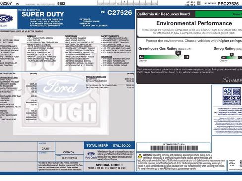 Used 2023 Ford F250 Lariat w/ FX4 Off-Road Package AWD/4WD image 51