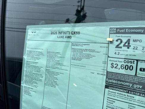 New 2026 INFINITI QX60 Luxe w/ Cargo Package image 18
