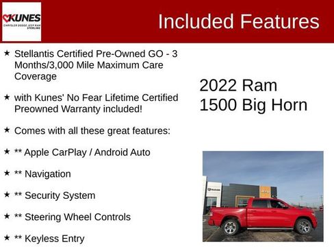 Certified 2022 RAM 1500 Big Horn image 2