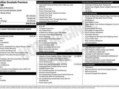 Certified 2023 Cadillac Escalade Premium Luxury image 37