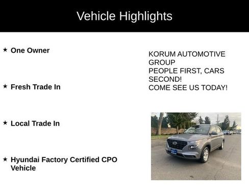 Certified 2023 Hyundai Venue SE image 4
