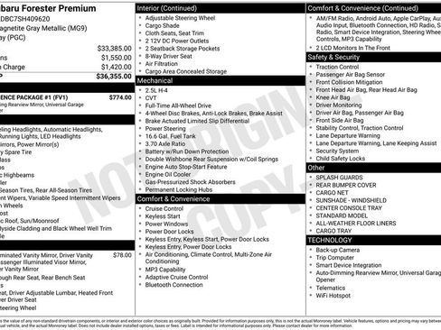 Certified 2025 Subaru Forester Premium w/ Convenience Package #1 image 46