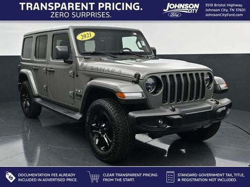 Used 2021 Jeep Wrangler Unlimited Sahara AWD/4WD image 1