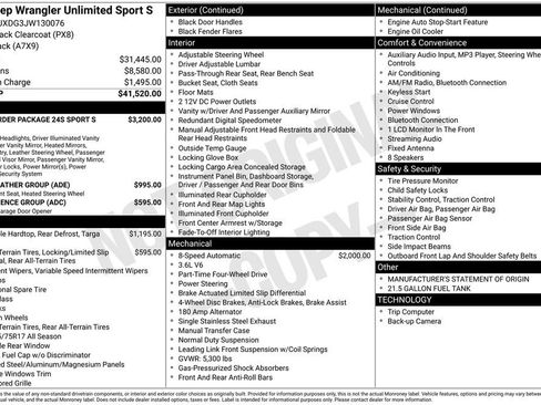 Used 2018 Jeep Wrangler Unlimited Sport S image 6