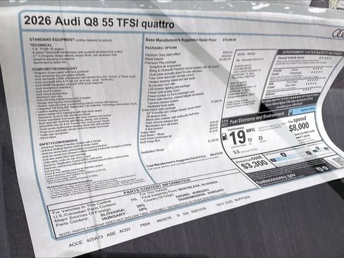 New 2026 Audi Q8 Premium Plus image 18