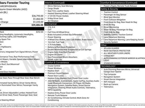 Used 2023 Subaru Forester Touring AWD/4WD image 3