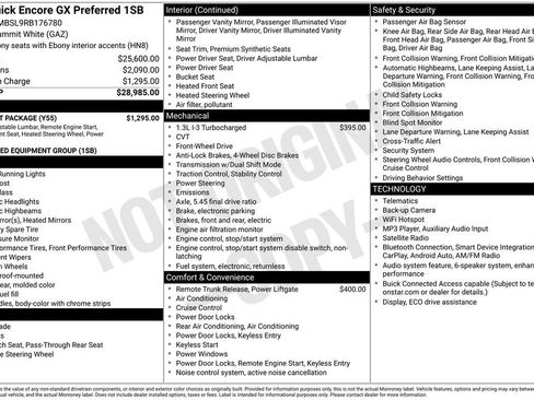 Certified 2024 Buick Encore GX Preferred w/ Comfort Package FWD image 17