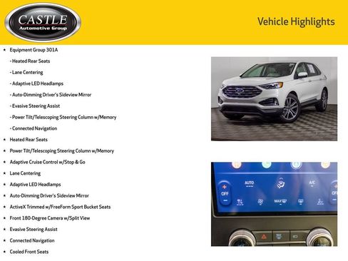 Used 2024 Ford Edge Titanium w/ Equipment Group 301A AWD/4WD image 8