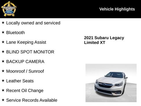 Used 2021 Subaru Legacy Limited XT w/ Popular Package #3 AWD/4WD image 2
