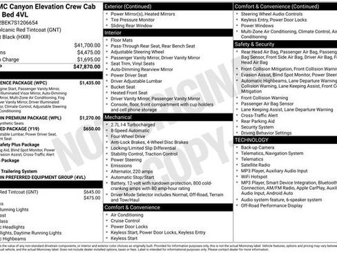 Used 2025 GMC Canyon Elevation w/ Convenience Package AWD/4WD image 8