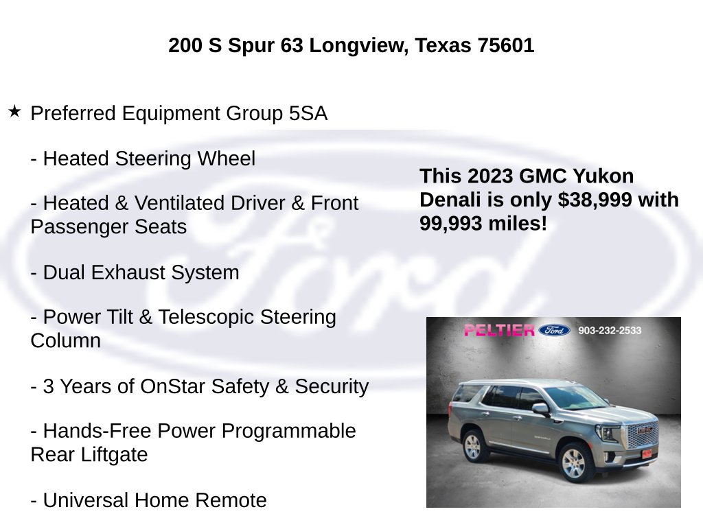 Used 2023 GMC Yukon Denali w/ Max Trailering Package RWD image 15
