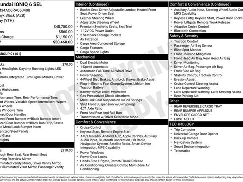 Used 2024 Hyundai Ioniq 6 SEL AWD/4WD image 2