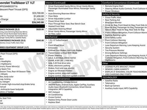 Used 2021 Chevrolet TrailBlazer LT w/ Convenience Package FWD image 5