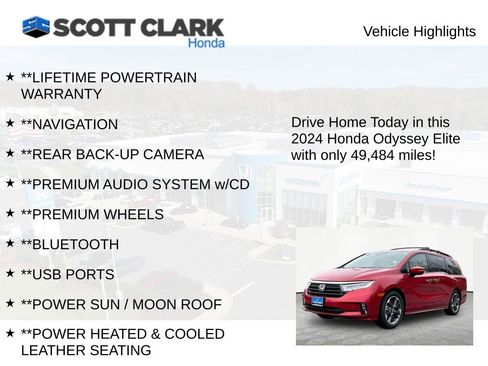 Used 2024 Honda Odyssey Elite image 11