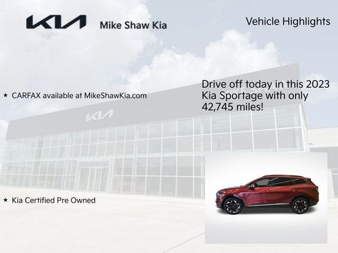 Certified 2023 Kia Sportage SX FWD image 9