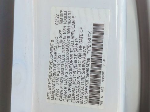 Used 2022 Honda Ridgeline RTL-E image 33