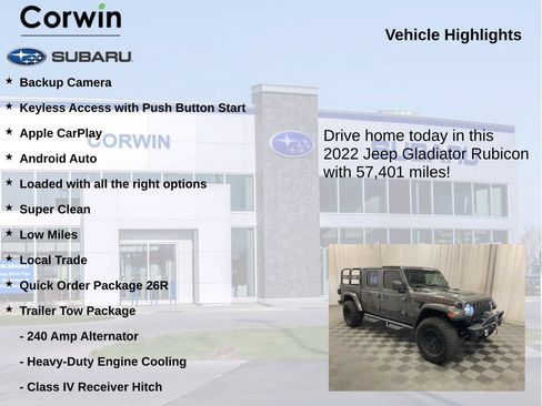 Used 2022 Jeep Gladiator Rubicon w/ Cold Weather Group AWD/4WD image 6