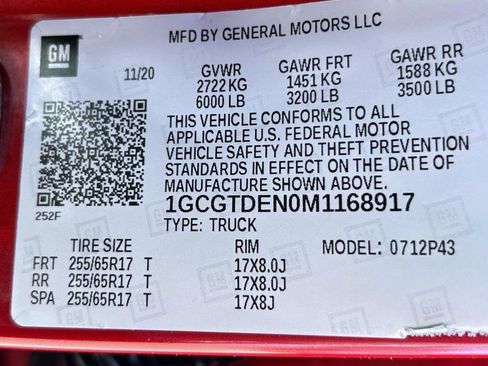 Certified 2021 Chevrolet Colorado Z71 AWD/4WD image 25