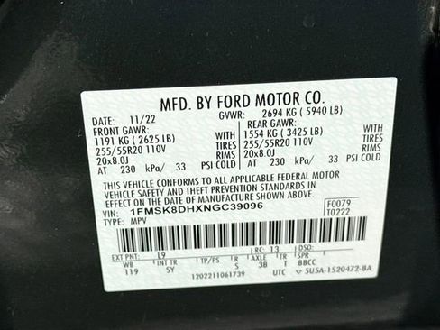 Certified 2022 Ford Explorer XLT w/ Equipment Group 202A image 36