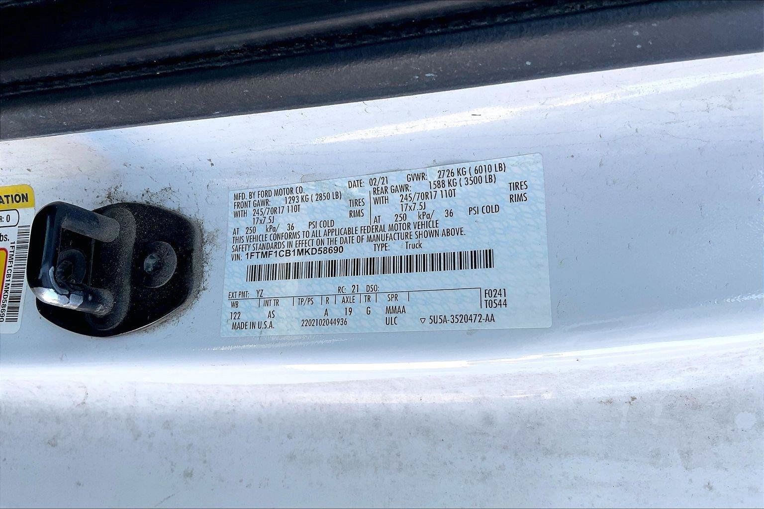 Used 2021 Ford F150 XL w/ Equipment Group 101A High RWD image 3