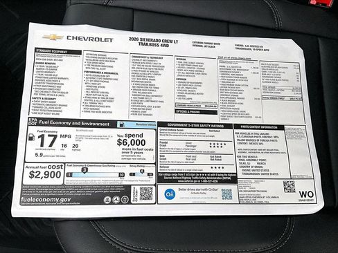 New 2026 Chevrolet Silverado 1500 LT Trail Boss w/ Convenience Package II image 16