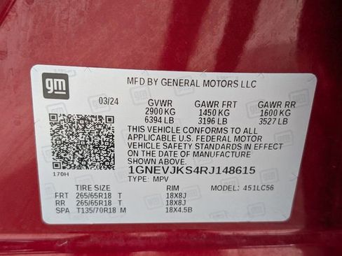 Used 2024 Chevrolet Traverse Z71 w/ Enhanced Driving Package image 28