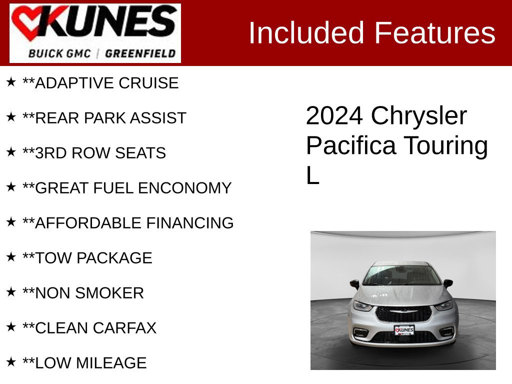 Used 2024 Chrysler Pacifica Touring-L FWD image 3