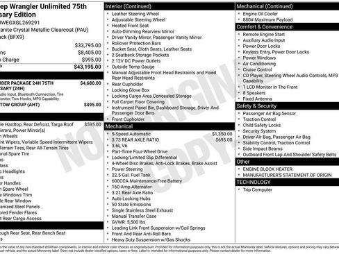 Used 2016 Jeep Wrangler Unlimited Sahara AWD/4WD image 37