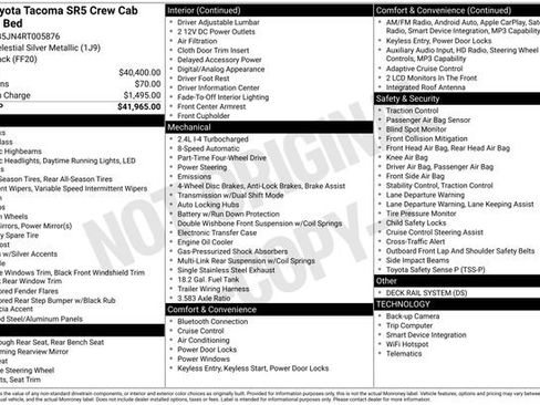 Used 2024 Toyota Tacoma SR5 AWD/4WD image 3