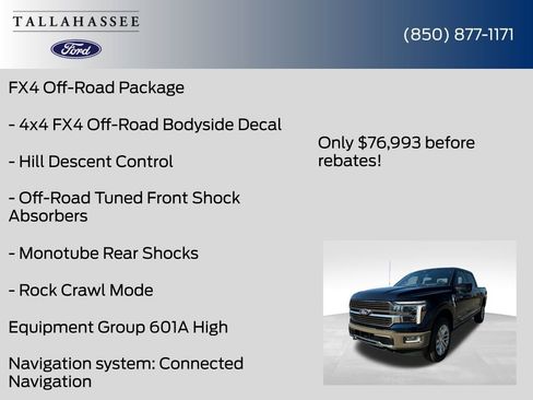 New 2025 Ford F150 King Ranch w/ FX4 Off-Road Package image 12