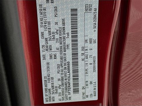 Used 2020 Ford Ranger Lariat w/ Equipment Group 501A Mid image 30